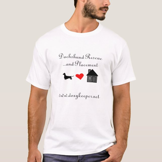 Camiseta Salvamento do Dachshund… e colocação (Frente)