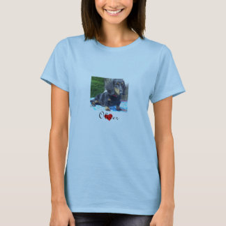 Camiseta Salvamento do Dachshund - mulheres da paisagem