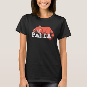 Camiseta Salvamento do Dia Internacional do Panda Vermelha 