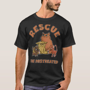 Camiseta Salvamento Do Ventilador De Abrigo De Animais Malt