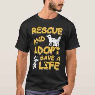 Camiseta Salvamento e adoção Salvar um Pet Espetacular Pres