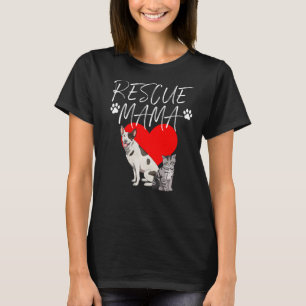 Camiseta Salvamento Mama Animal Proteja Pet Animal Love