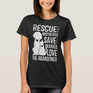Camiseta Salvamento Pet Salve Amor Animais Fofos Salvam Cão