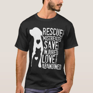 Camiseta Salvamento, Salvamento, Resgate De Animais De Amor