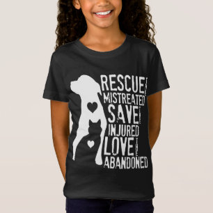 Camiseta Salvamento, Salvamento, Resgate De Animais De Amor