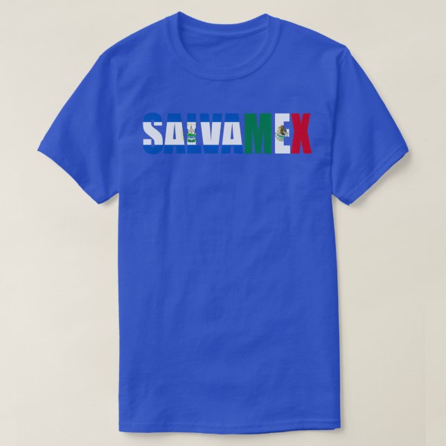 Camiseta SalvaMex Patrimônio Salvadorenho Mexicano (Frente do Design)