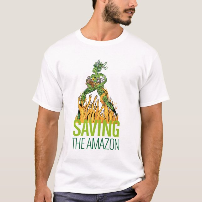 CAMISETA SALVANDO A AMAZÔNIA (Frente)