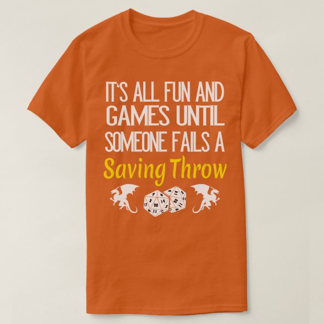 Camiseta Salvando papel de Caneta RPG RPG (Frente do Design)