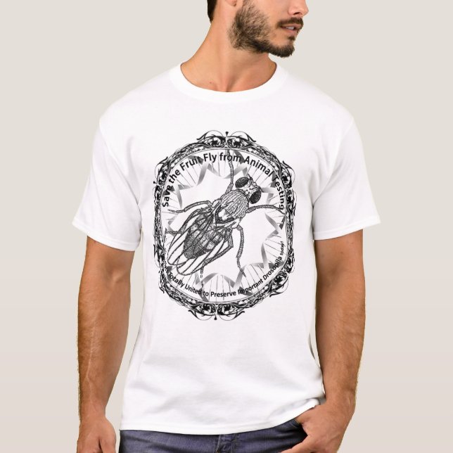 Camiseta Salvar a mosca de fruta (Frente)