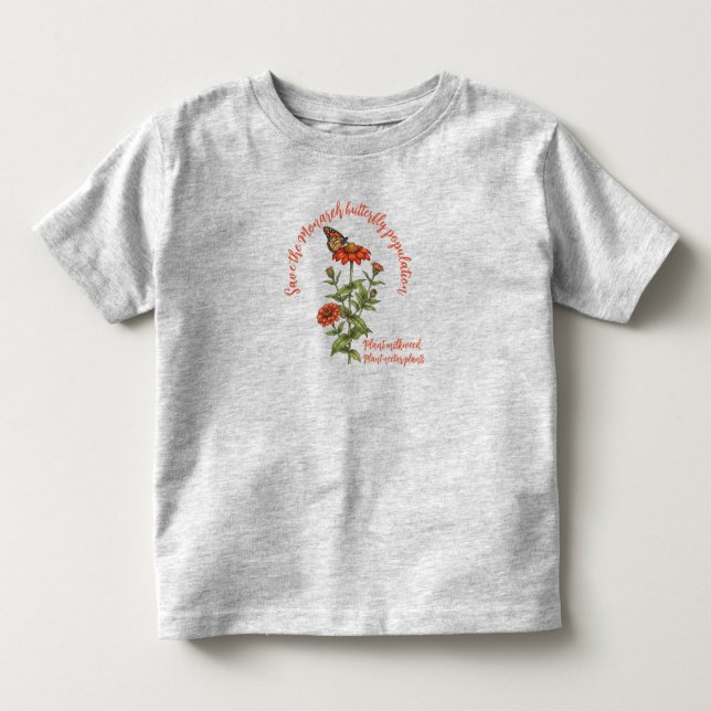 Camiseta Salvar a População de Borboletas Monarca (Frente)
