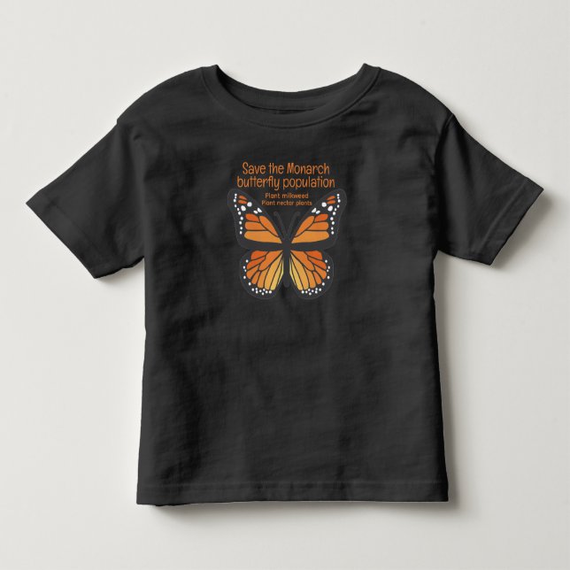 Camiseta Salvar a População de Borboletas Monarca (Frente)
