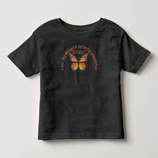 Camiseta Salvar a População de Borboletas Monarca (Frente)