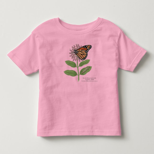 Camiseta Salvar a População de Borboletas Monarca (Frente)