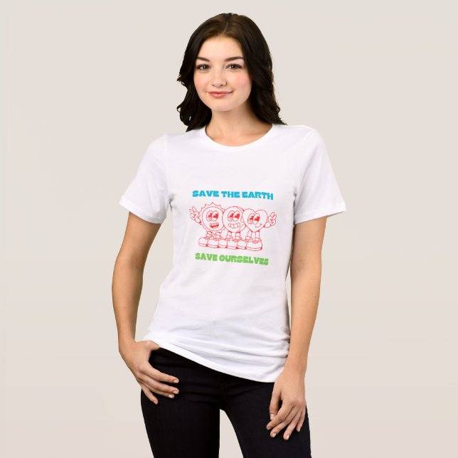 CAMISETA SALVAR A TERRA (Frente Completa)