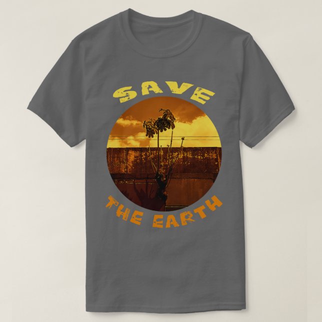 Camiseta salvar a terra (Frente do Design)