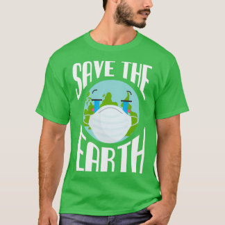 Camiseta Salvar a Terra e o aquecimento global das mudanças