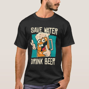 Camiseta Salvar Água Bebida