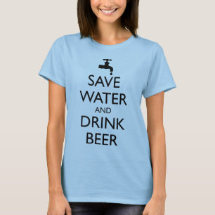 CAMISETA SALVAR ÁGUA E BEBER CERVEJA