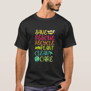 Camiseta Salvar Ambiente de Tratamento Limpo de Instalações