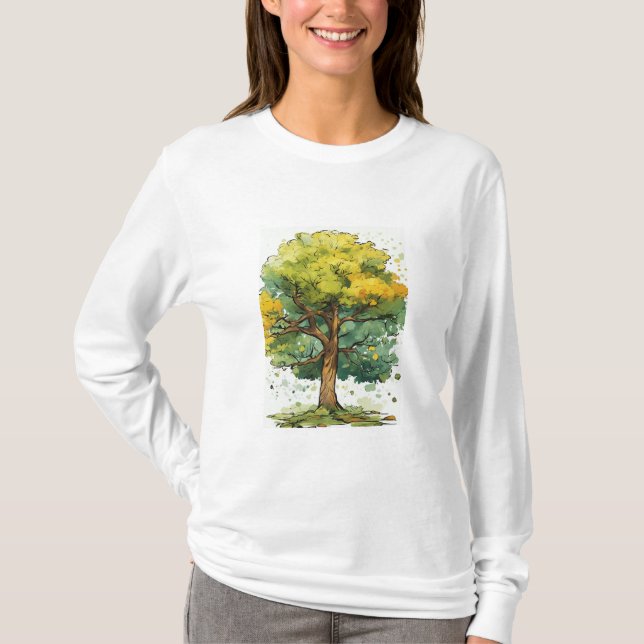 Camiseta salvar árvore (Frente)