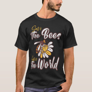 Camiseta Salvar as abelhas salvar o mundo