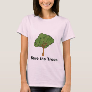 Camiseta Salvar as árvores