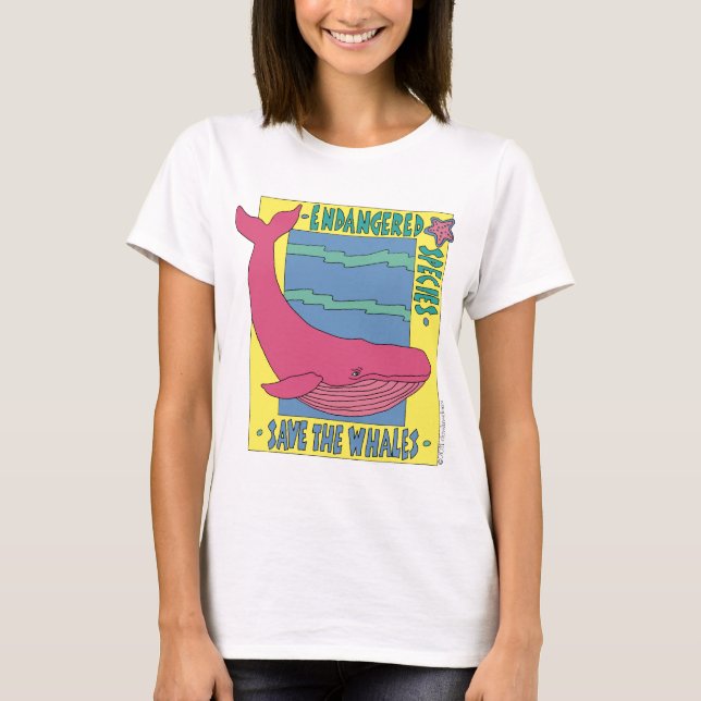 Camiseta Salvar as baleias (Frente)