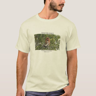 Camiseta Salvar Bornéu - macaco de proboscis