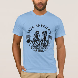 Camiseta Salvar Cavalos Selvagens