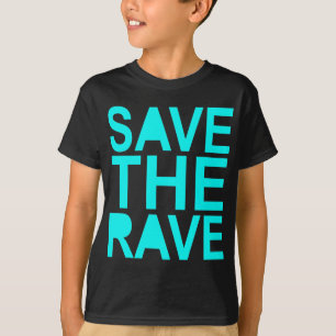 Camiseta Salvar do raver azul do delírio do NU do delírio