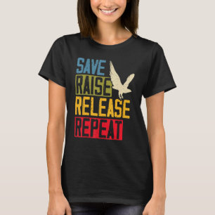 Camiseta Salvar Elevar Liberar Repetir Falcão Mestre Falcão