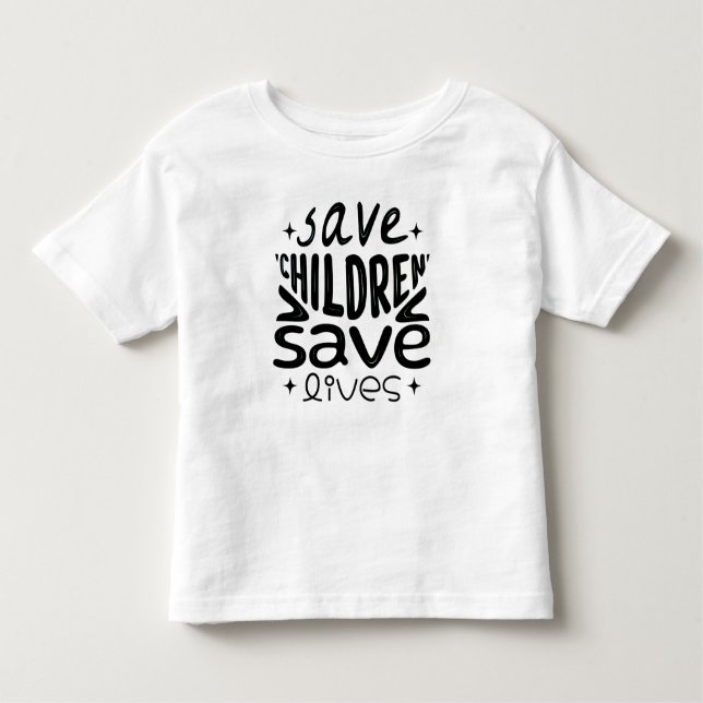 Camiseta Salvar Filhos, Salvar Vidas (Frente)