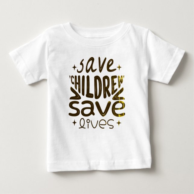Camiseta Salvar Filhos, Salvar Vidas (Frente)
