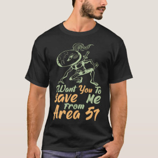 Camiseta Salvar-me da área 51
