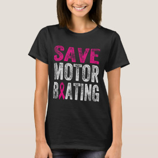 Camiseta Salvar Motorboating Engraçado Conscientização do C