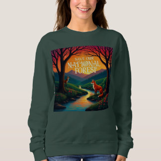 Camiseta salvar nossas florestas e parques nacionais