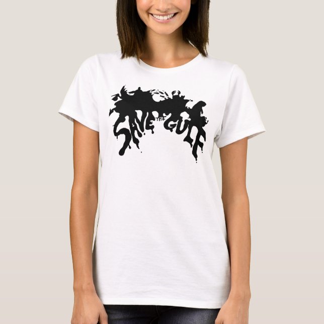 Camiseta Salvar o golfo - que você vê? (Frente)