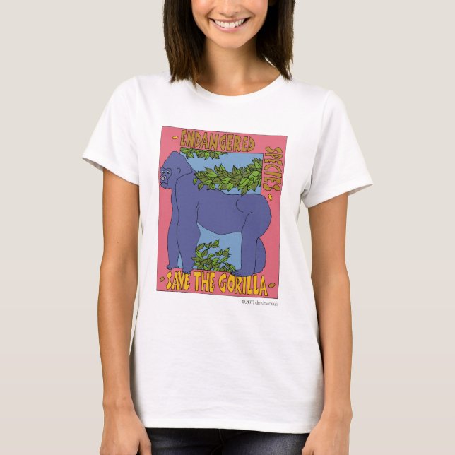 Camiseta Salvar o gorila (Frente)