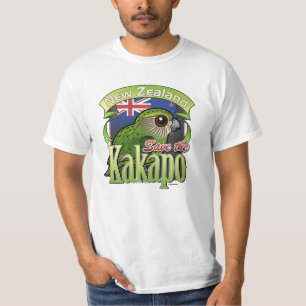 Camiseta Salvar o Kakapo de Nova Zelândia
