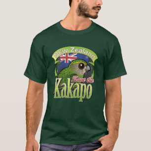 Camiseta Salvar o Kakapo de Nova Zelândia