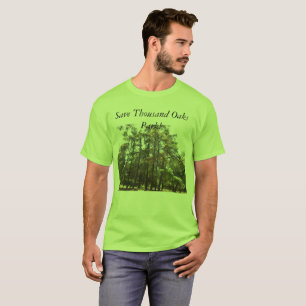 Camiseta Salvar o parque de Thousand Oaks--os falcões e as