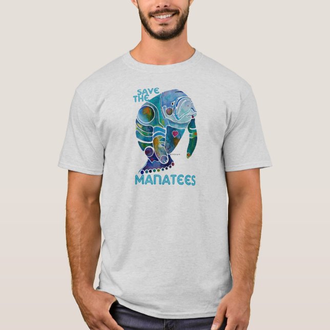 Camiseta Salvar o peixe-boi (Frente)