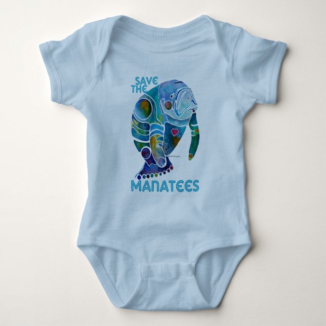 Camiseta Salvar o peixe-boi (Frente)