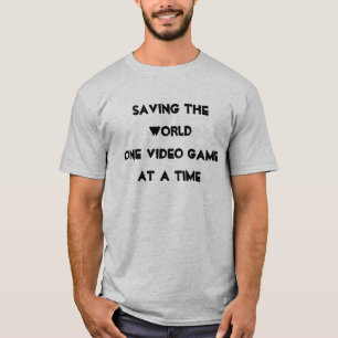 CAMISETA SALVAR O VÍDEO GAMEAT DE WORLDONE UM MOMENTO