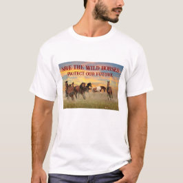 Camiseta Salvar os cavalos selvagens