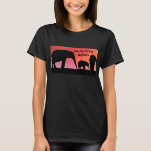 Camiseta Salvar os elefantes africanos