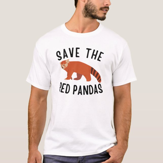 Camiseta Salvar os Pandas Vermelhos (Frente)