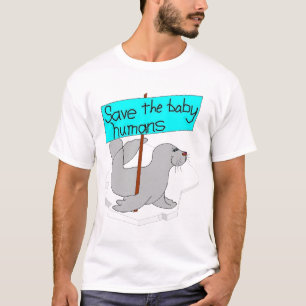 Camiseta Salvar os seres humanos do bebê