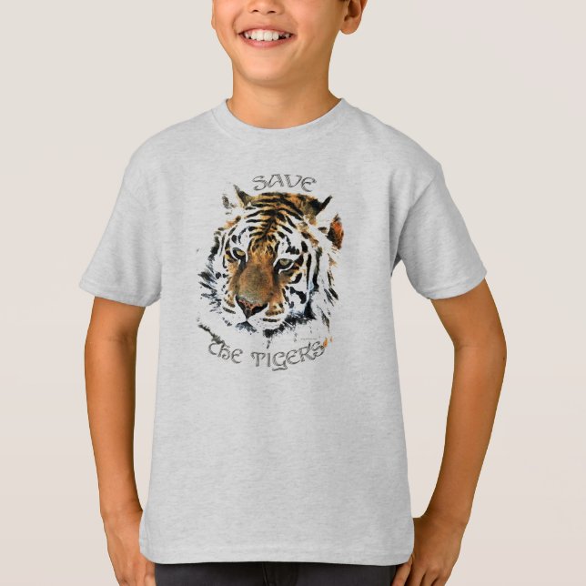 Camiseta Salvar os tigres (Frente)