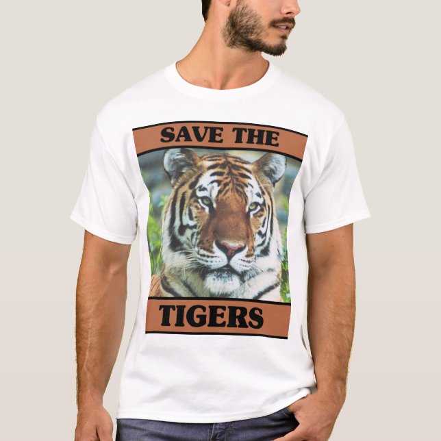 Camiseta Salvar os tigres (Frente)